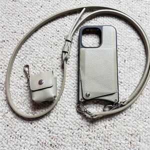 Bandolier iPhone 14 Pro Crossbody Case and AirPod Pouch